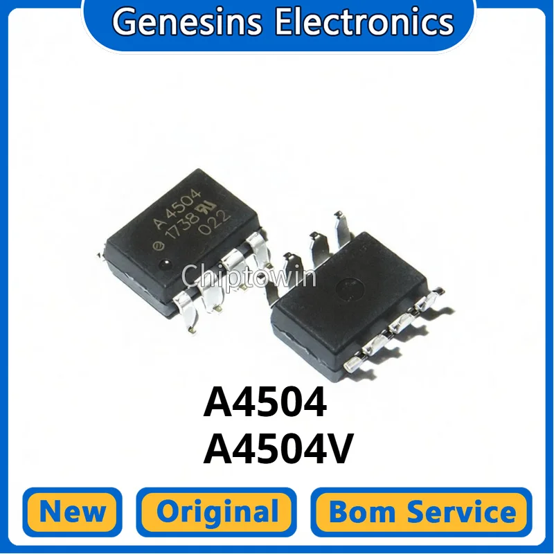 5/50/500 pcs HCPL-4504 A4504V A4504 HCPL-4504V SOP-8 Optocoupler W7