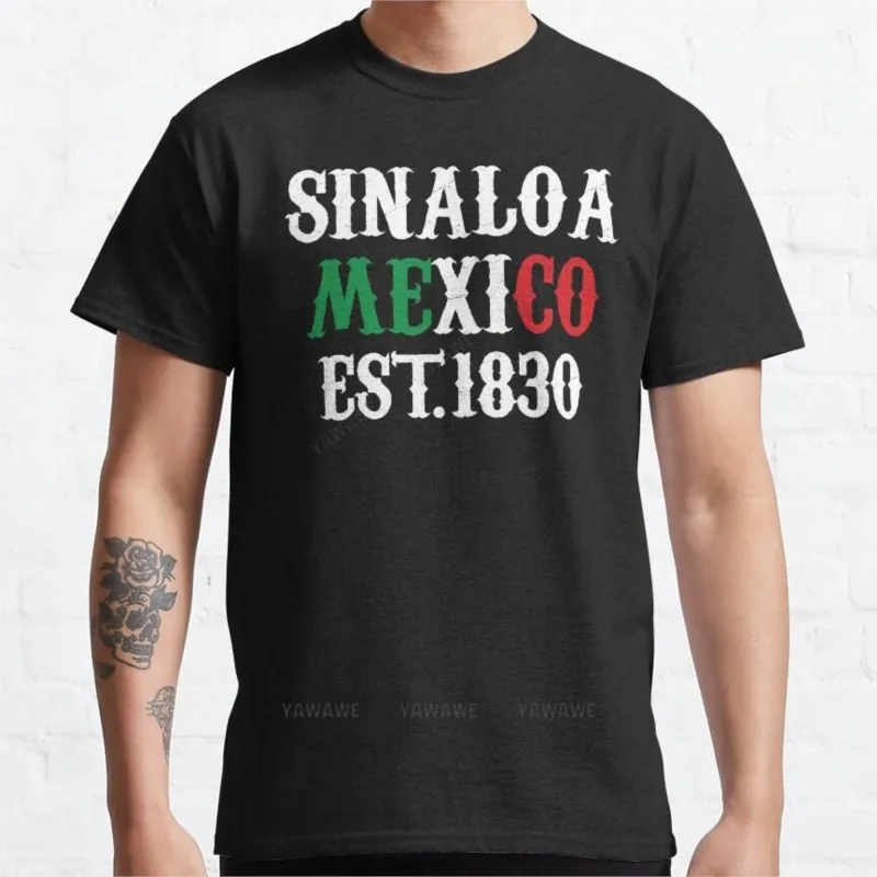 cotton t-shirt man Sinaloa Mexico est. 1830 T-Shirt men workout shirt plus size t shirts