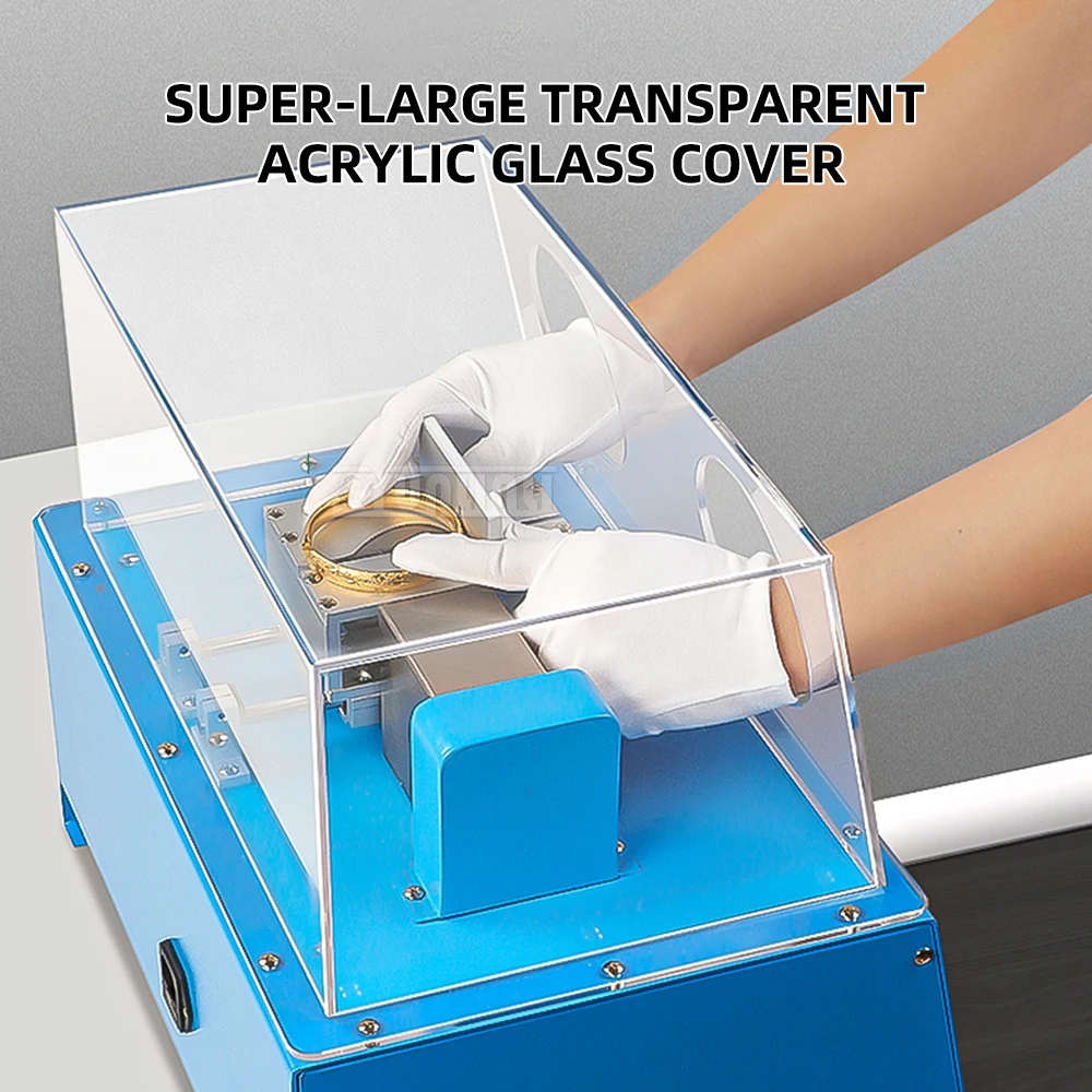 Gold Silver Jewelry Cutting Machine,Bracelet Cutting Machine,Small Electric Dustproof Box Table Saw Gold Smithing Tool Equipment