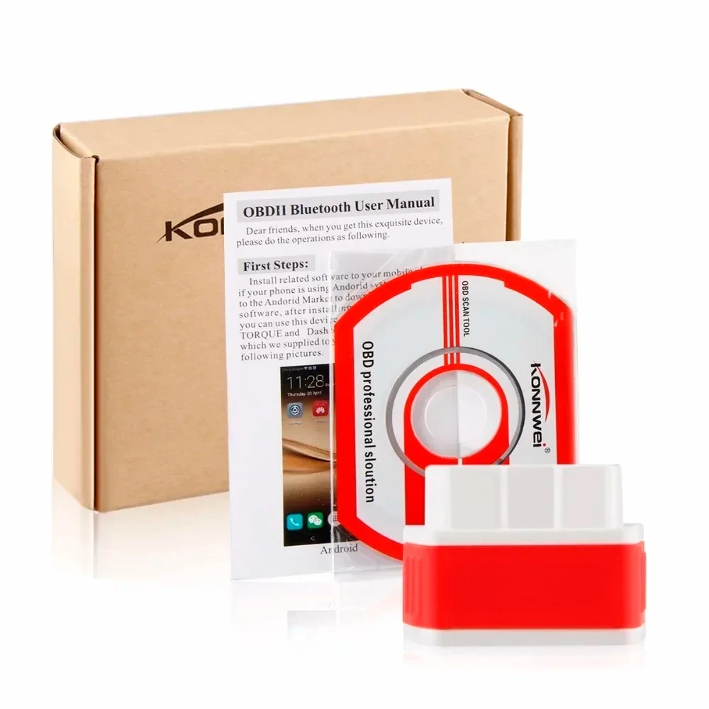 KONNWEI KW903 ELM327 V1 5 Bluetooth 5.0 pic18f25k80 OBD2 Scanner For Android iOS iPhone OBD 2 Car Code Reader Automotive iCar2