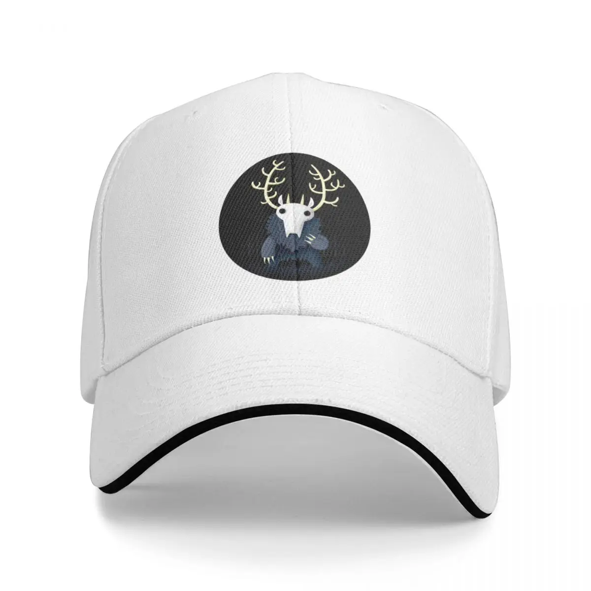 Preppy Deer Horn Wendigo Multicolor Baseball Cap For Womens Anime Cartoon Outdoor Coquette Beach Dad Hats 2024 New Peaked Cap