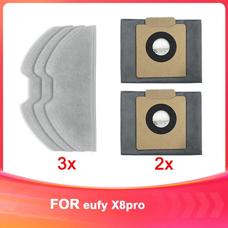 

Аксессуары для робота-пылесоса Eufy X8pro, мешок для пыли и комплект для замены тряпки-A22G