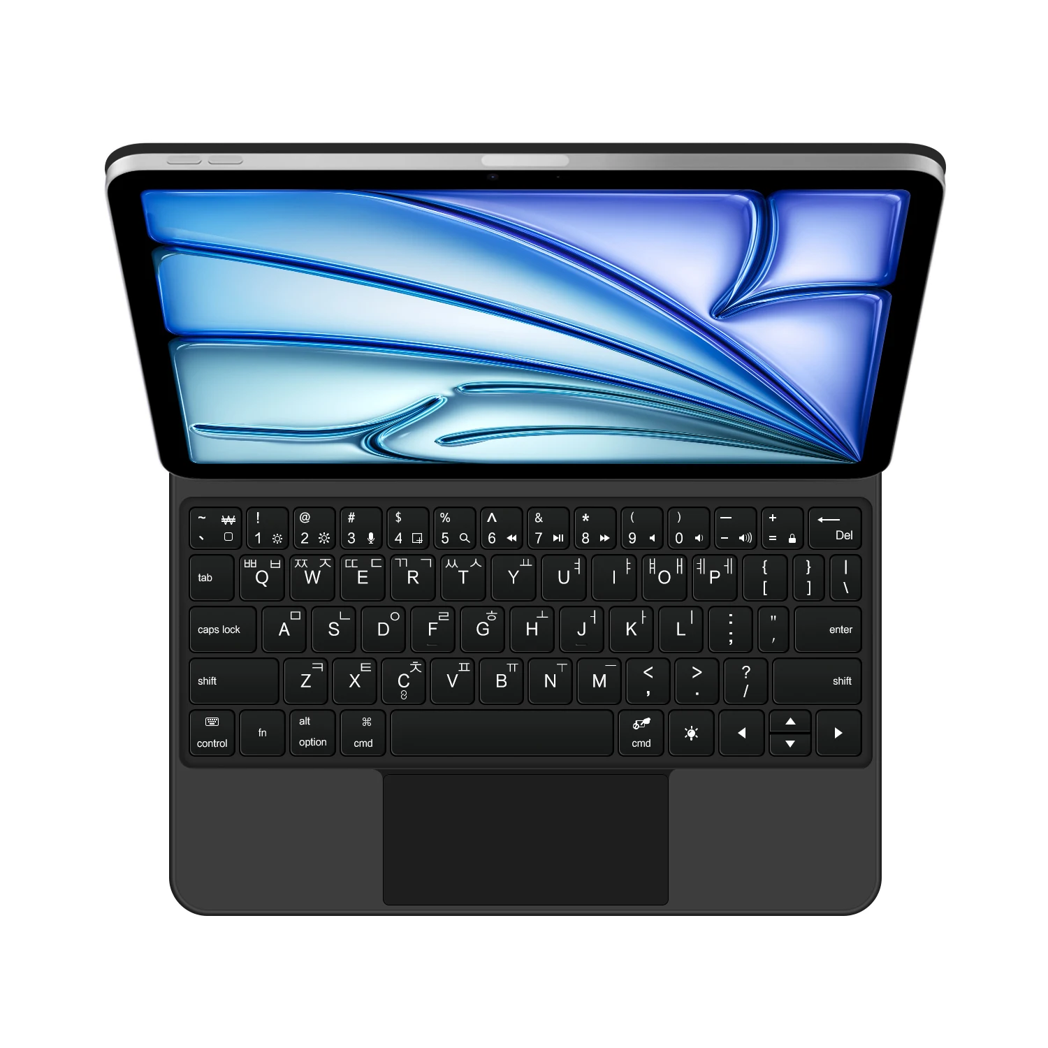 LFOIQN Magic Keyboard Korean English For iPad Air 11 Inch Air 5 4 iPad Pro 11 1st 2nd 3rd 4th Generation Cover Case Multi-touch