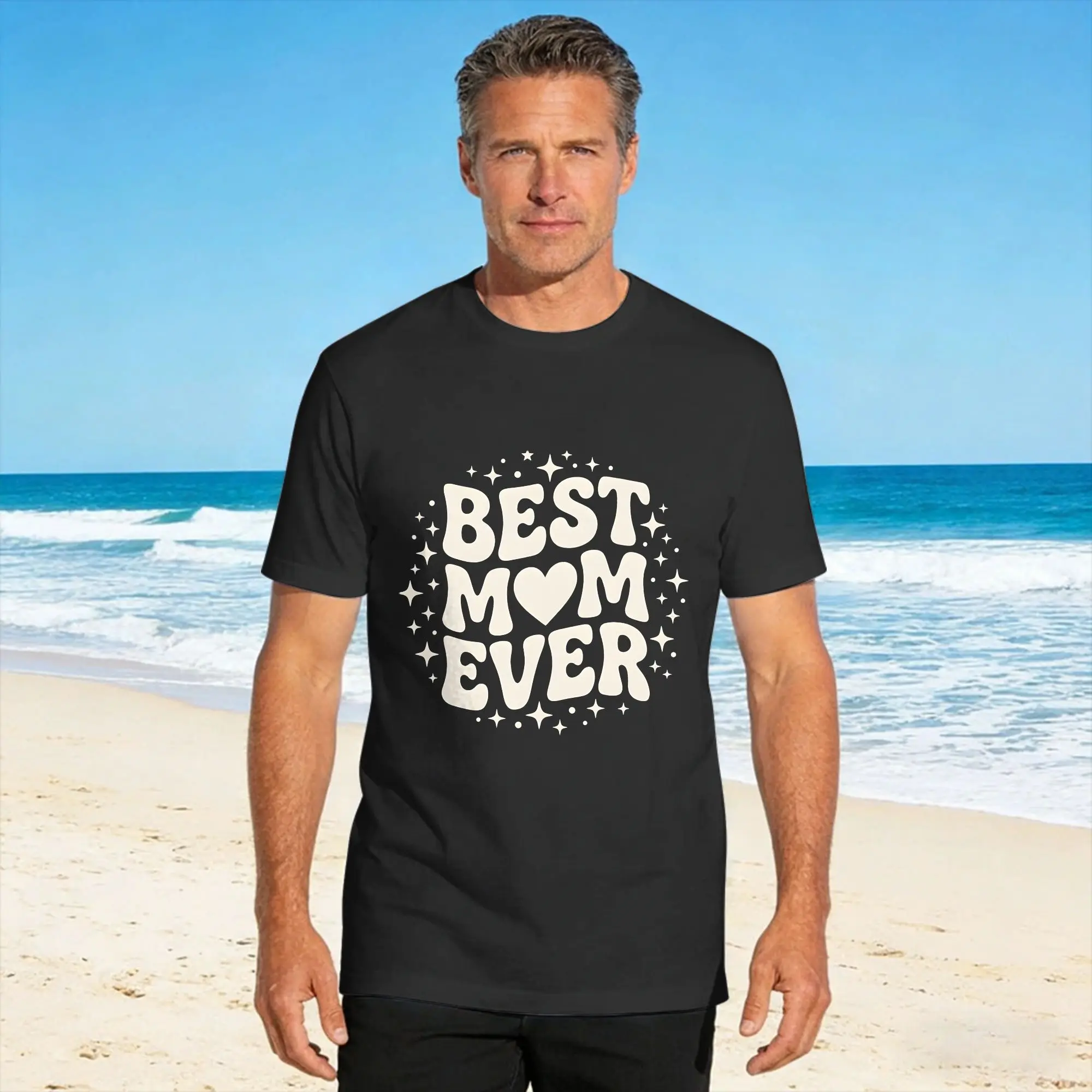 mothers day Best Mom Ever T Shirt Summer  Harajuku T-Shirts 100% Cotton O-Neck Oversize Tees Short Sleeve Streetwear Tshirt