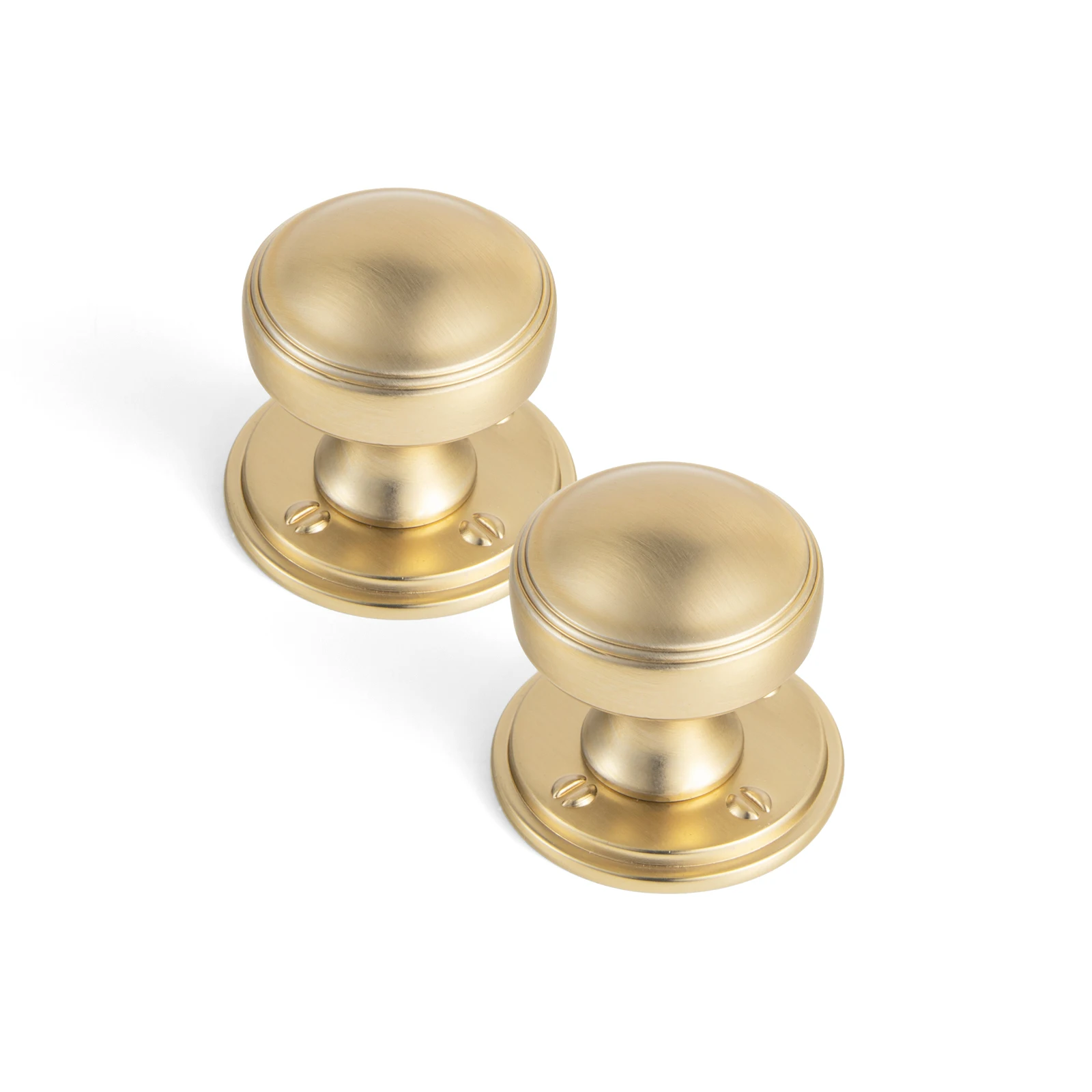 Goo-Ki 6 Pack Antique Brass Cabinet Knobs with Backplate Zinc Alloy Hardware - Vintage Brass Drawer Knob Single Hole Kitchen Cabinet Pulls with Spacer/Backboard