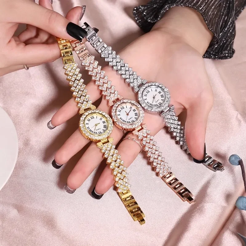 2024 Watch for Women Watches Best Selling Products Luxury Watch Luxury Brand Reloj Mujer Watch Bracelet Set Diamond Steel Band