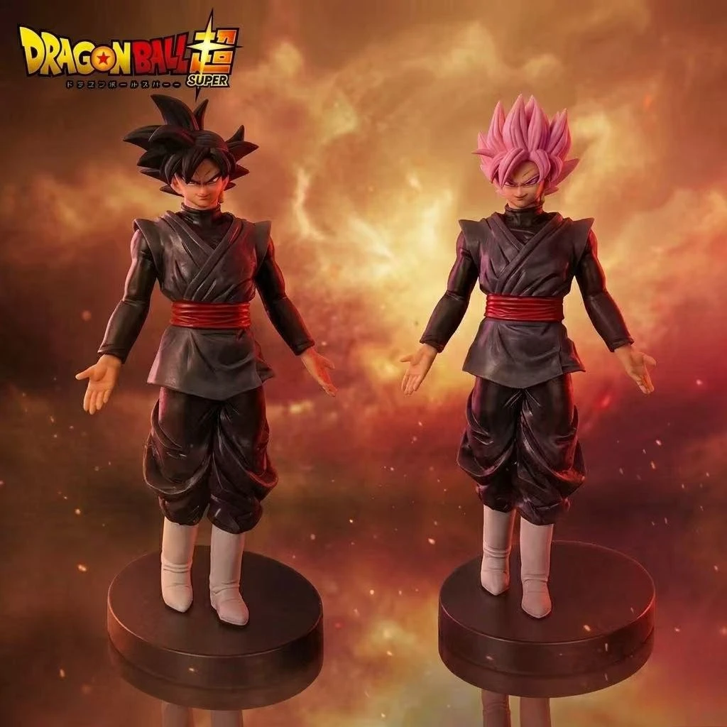 Figura de Anime Dragon Ball Z de 22 cm, Goku Super Saiyan Rose Black, Figura de PVC de Colección, Figura de Acción para Escritorio, Juguete, Regalo para Niños