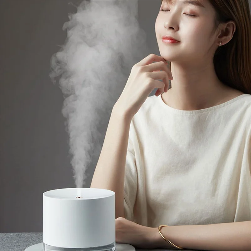 N09R-Portable Electric Humidifiers Night Light Humidifier Diffuser USB Rechargeable Cool Mist Maker Night Lamp For Home