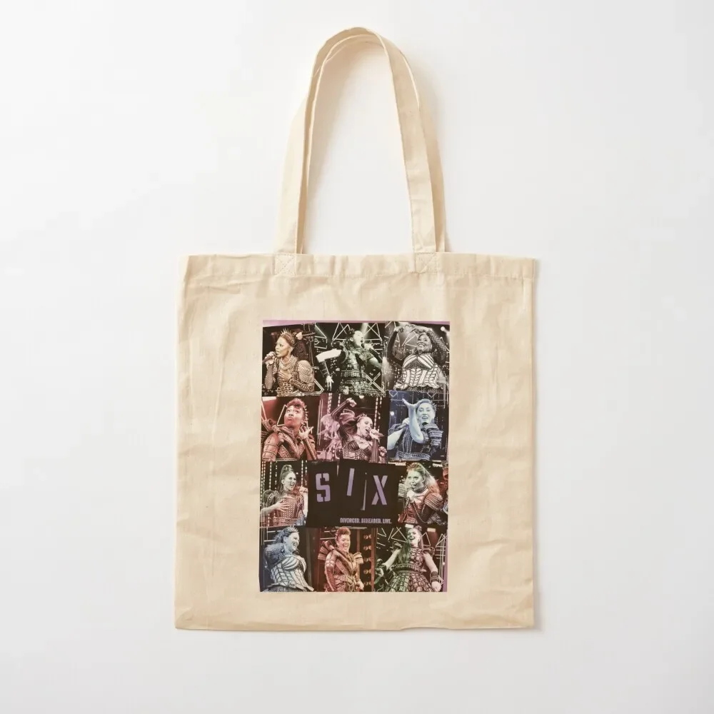 

SIX the musical West End cast 22/23- Tote Bag reusable grocery bags bags for women Portable shopping bag great bag