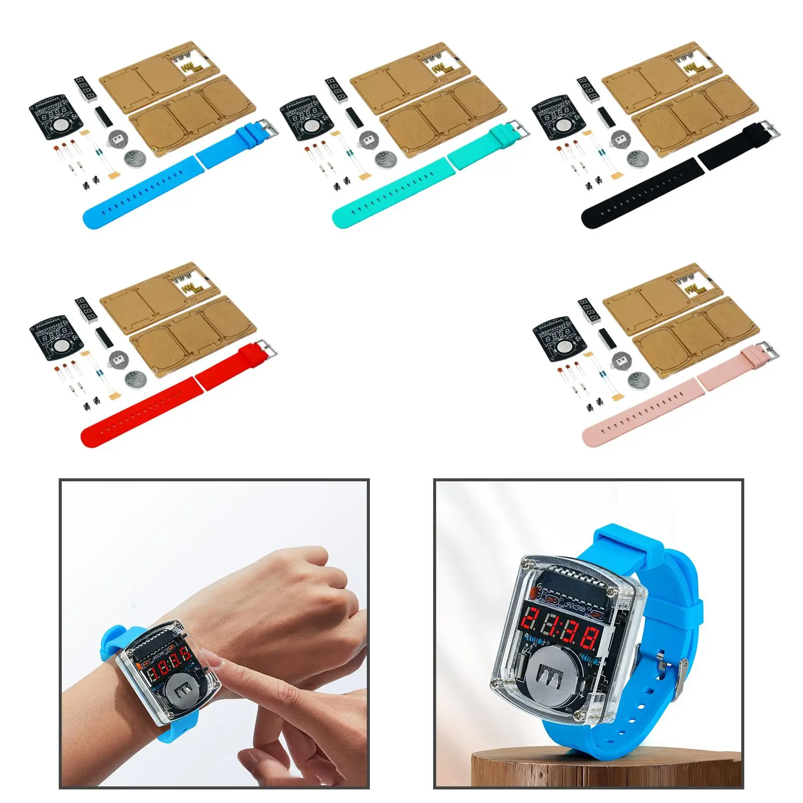 مجموعة الساعات الإلكترونية DIY هدية مجموعة التعلم الإلكترونية للتعليم المدرسي #3