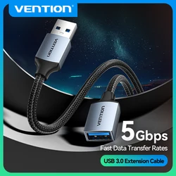 Vention USB Cable USB 3.0 Extension Cable Male to Female 3.0 USB Extender Cable for PS4 Xbox Smart TV PC USB Extension Cable