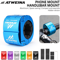 2025 New Aluminum Bike Phone Mount Shockproof Hidden Design Handlebar Holder Universal Fit for 4.7-6.8 Inch iPhone Samsung