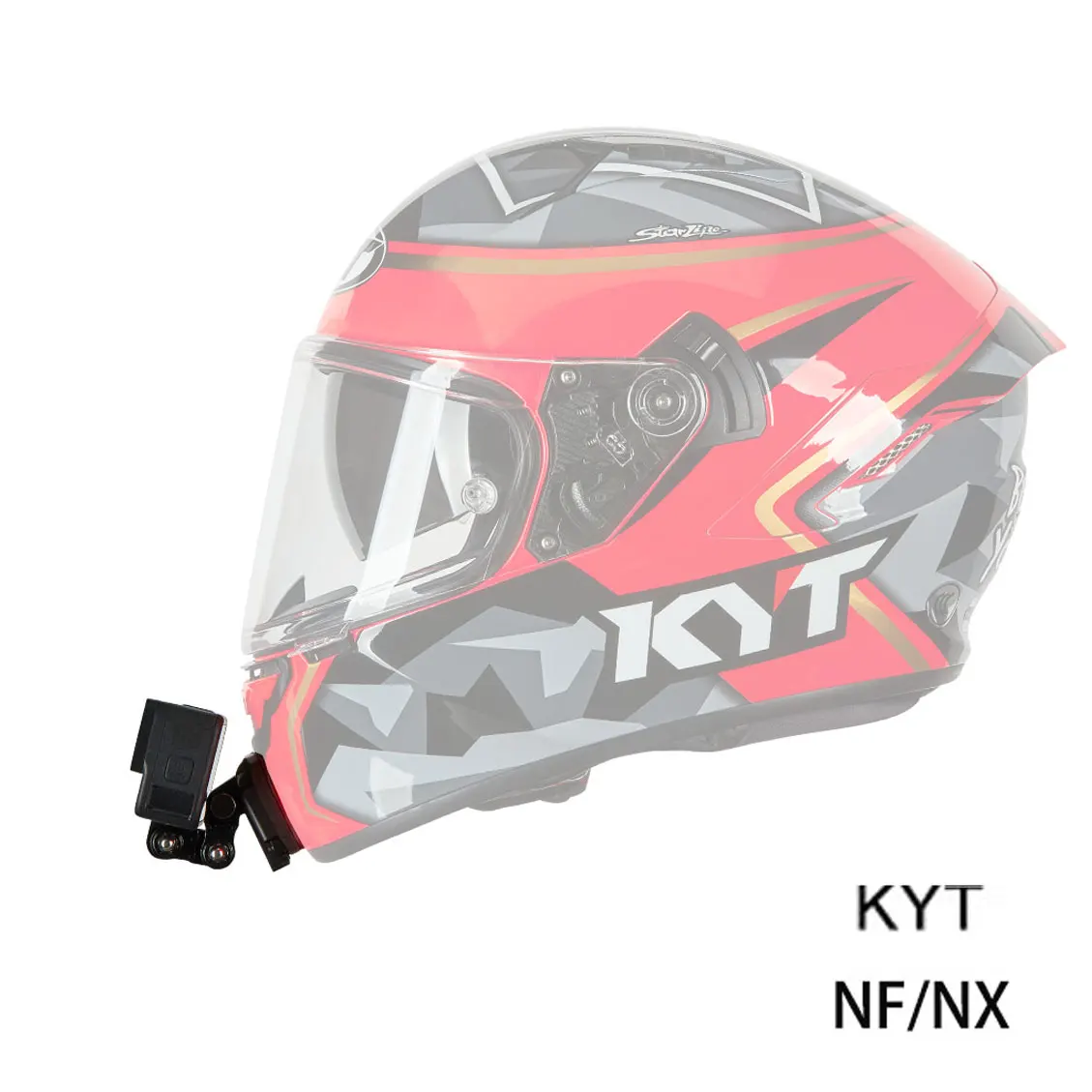 KYT NF KYT NX Helmet Custom Aluminium Chin Mount for GoPro Hero12 11 10 9 Insta360 X4 X3 Ace pro DJI Action 3 4 Camera Accessory