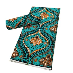 Tela de cera real de alta calidad, 2021 algodón, tela Ankara de estilo africano, Nigeria, Ghana, 6 yardas, 100%