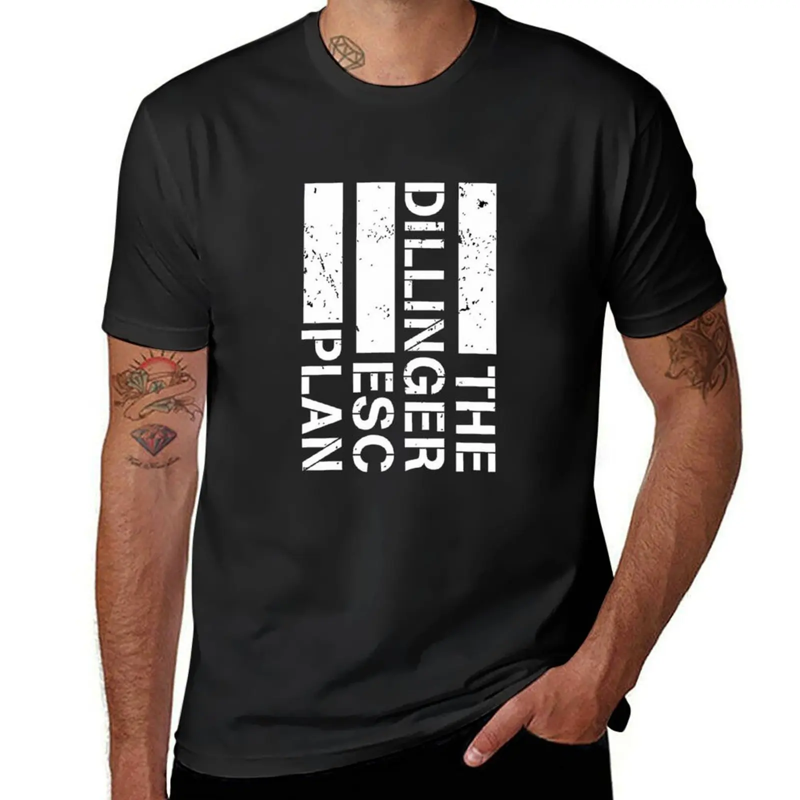 best seller dillinger escape plan T-Shirt quick-drying Short sleeve tee vintage clothes sweat t shirts for men graphic