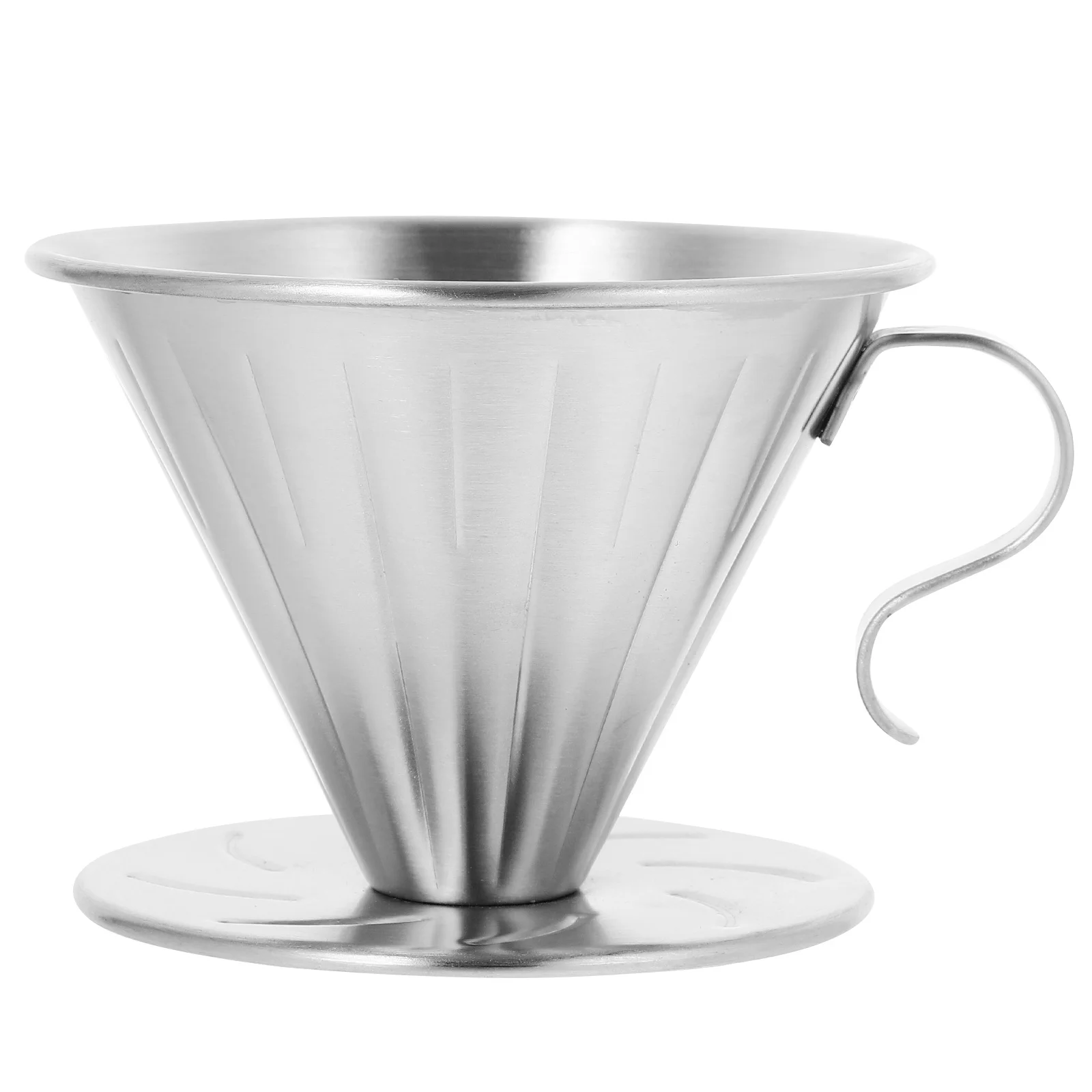 

Stainless Steel Coffee Drip Filter Cup Cone Coffee Dripper Handheld Tea Slag Funnel Precision Filter Durable Tea Making Tool