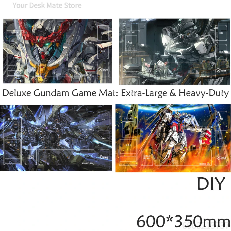

Игровой коврик Gundam Kshatriya Design The Witch From Mercury, нескользящий коврик для TCG для одного игрока, аниме-игрушка для детей, подарок