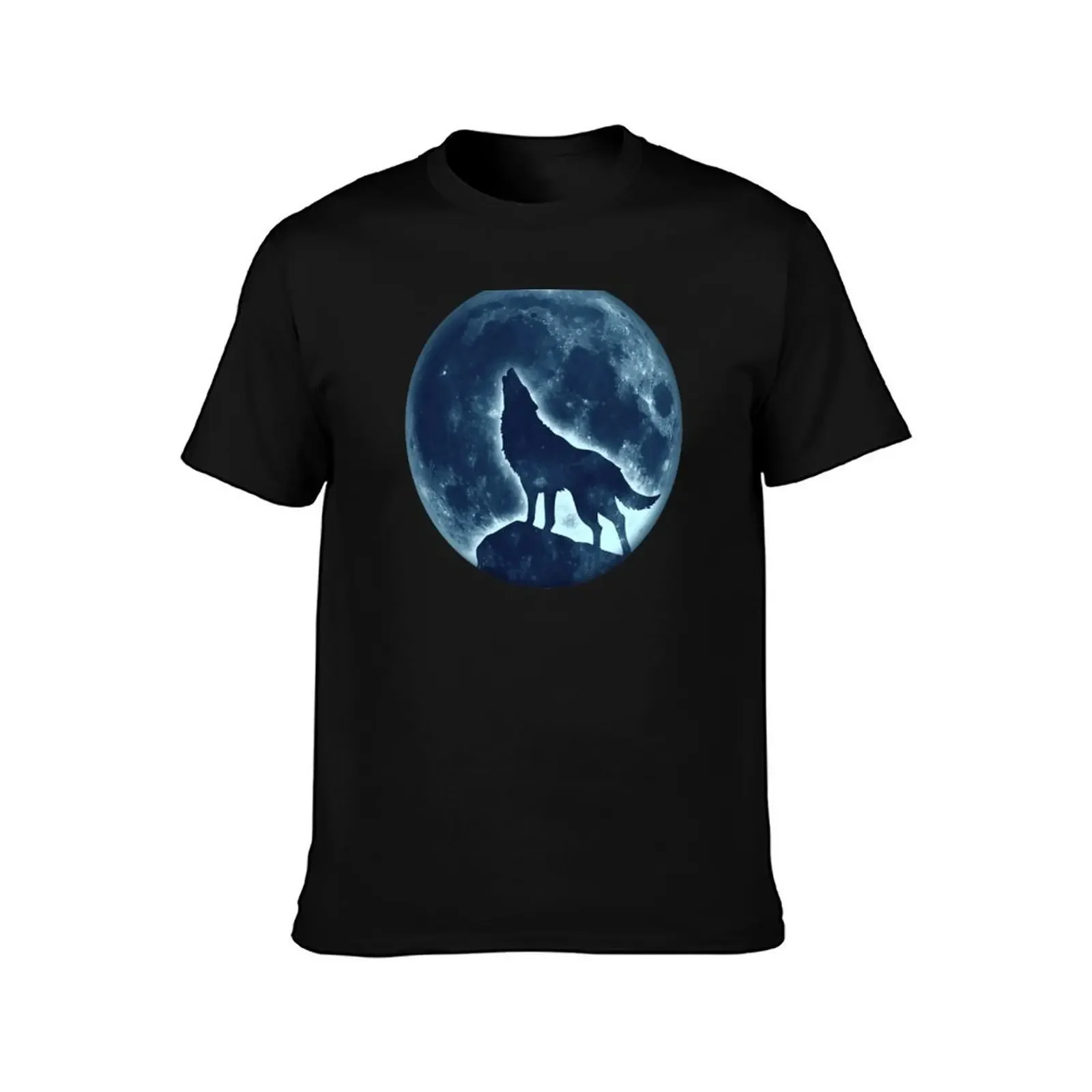 Howling Wolf, full moon, fullmoon, wild, dog, wolves T-Shirt tops custom shirt customs plus sizes Men's t-shirt