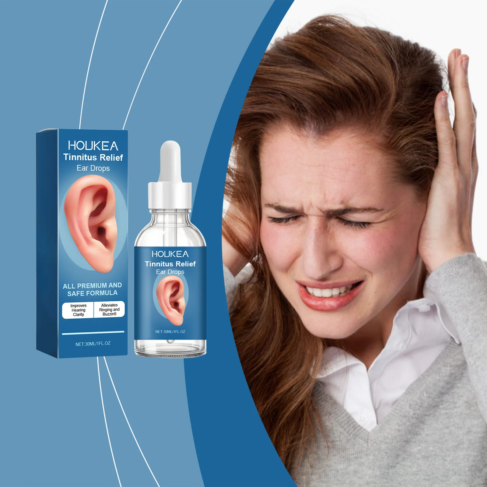 Tinnitus Care Drops Comfortable Ear Care Drops
