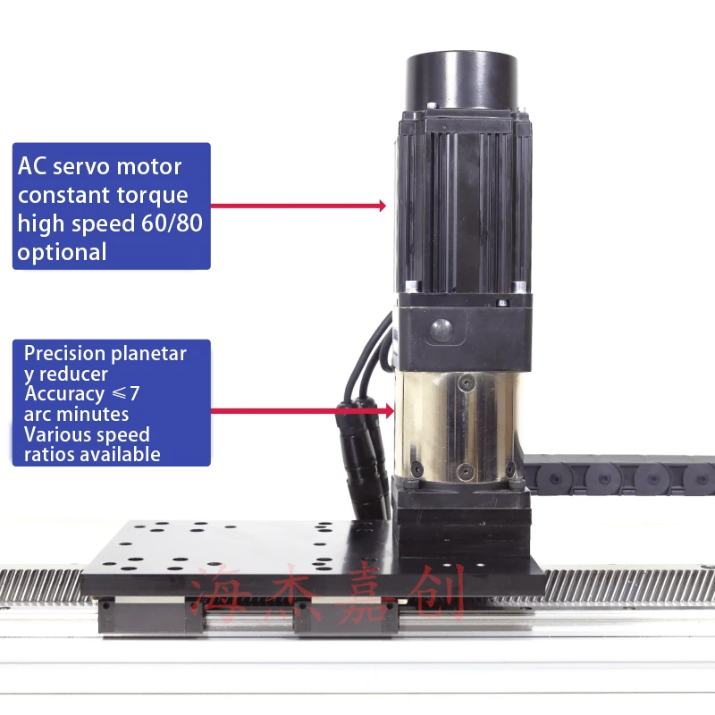 Cremagliera vite a ricircolo di sfere modulo di scorrimento di precisione XYZ servomotore AC a binario di guida per attuatore lineare a sbalzo a