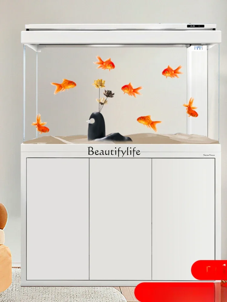 Aquarium Floor Change Water Living Room Glass Large and Medium-Sized Ecological Household Bottom Filter Fish Tank