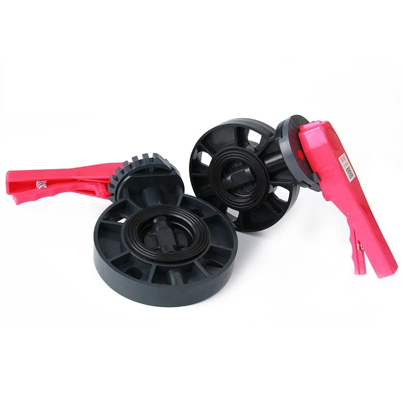 1PC PVC Butterfly Valve Socket Type Disc Valve 63-200mm Garden Irrigation Plastic Valve One-Piece Pipeline Valve Water Pipe Fitt