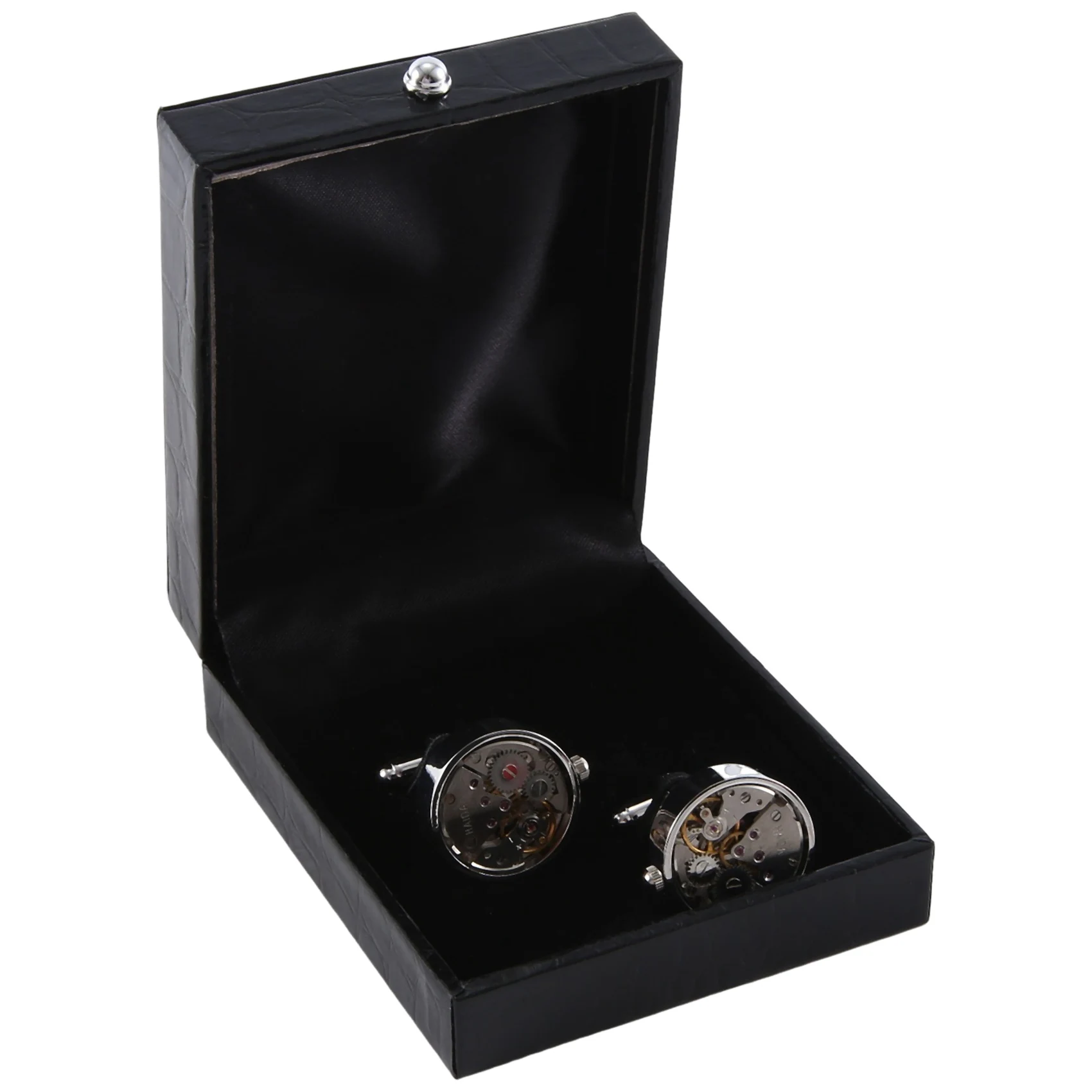 

Mechanical Watch Movement Cufflinks for Mens Shirt Cuff Functional Watch Mechanism Cuff Modeling Cufflinks