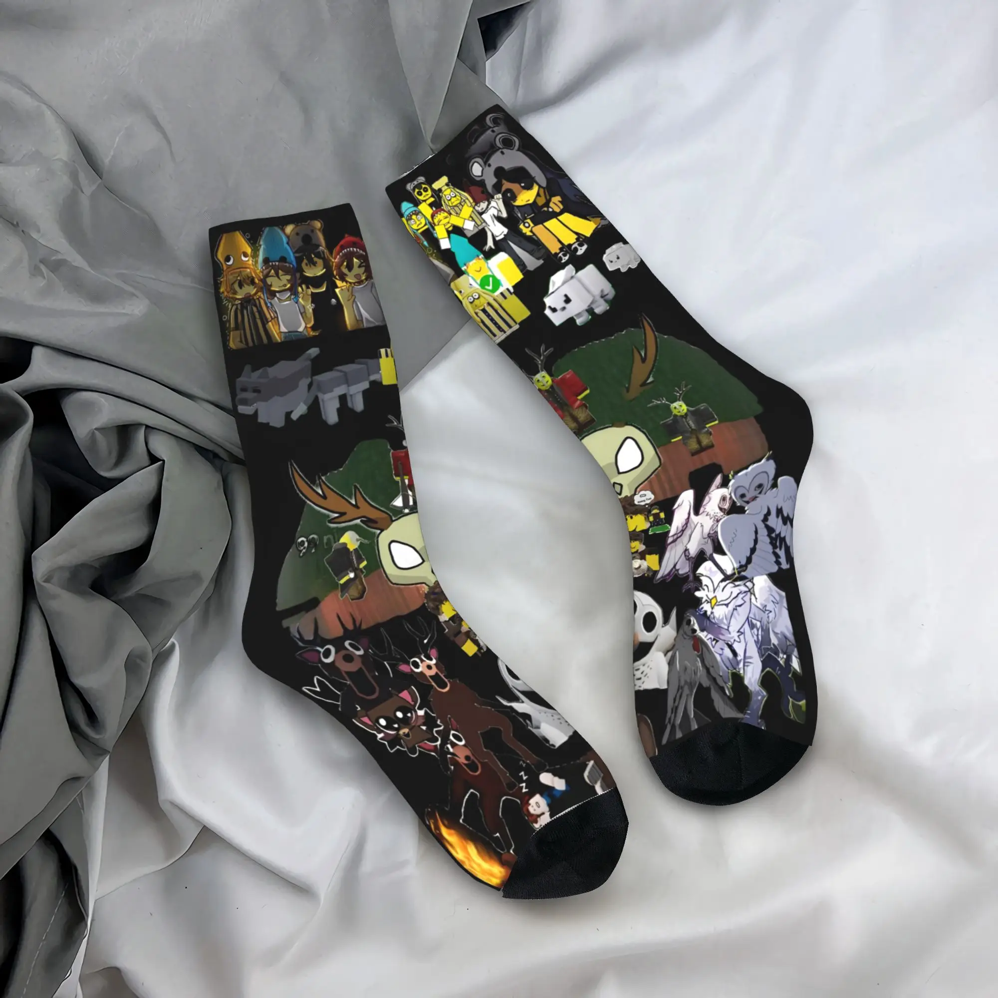 99 ليالًا في لعبة الغابة، جوارب غير رسمية للرجال، جوارب تزلج عالية الجودة، تصميم شتوي، جوارب مضادة للانزلاق