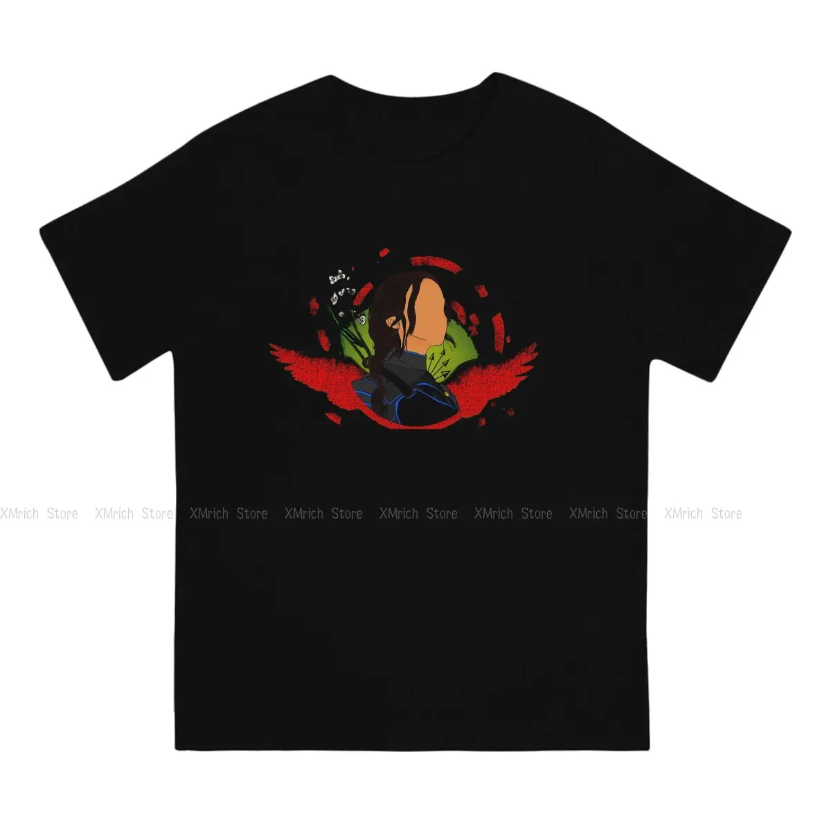 Men's T-Shirts The Huntress Novelty Pure Cotton Tees Short Sleeve The Hunger Games T Shirt Round Collar Clothes Printed