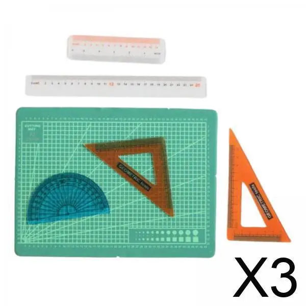 

Miniature Ruler Multicolor Plastic Dollhouse Small Mat Simulation Drawing Prop for Miniature Furniture Accessories