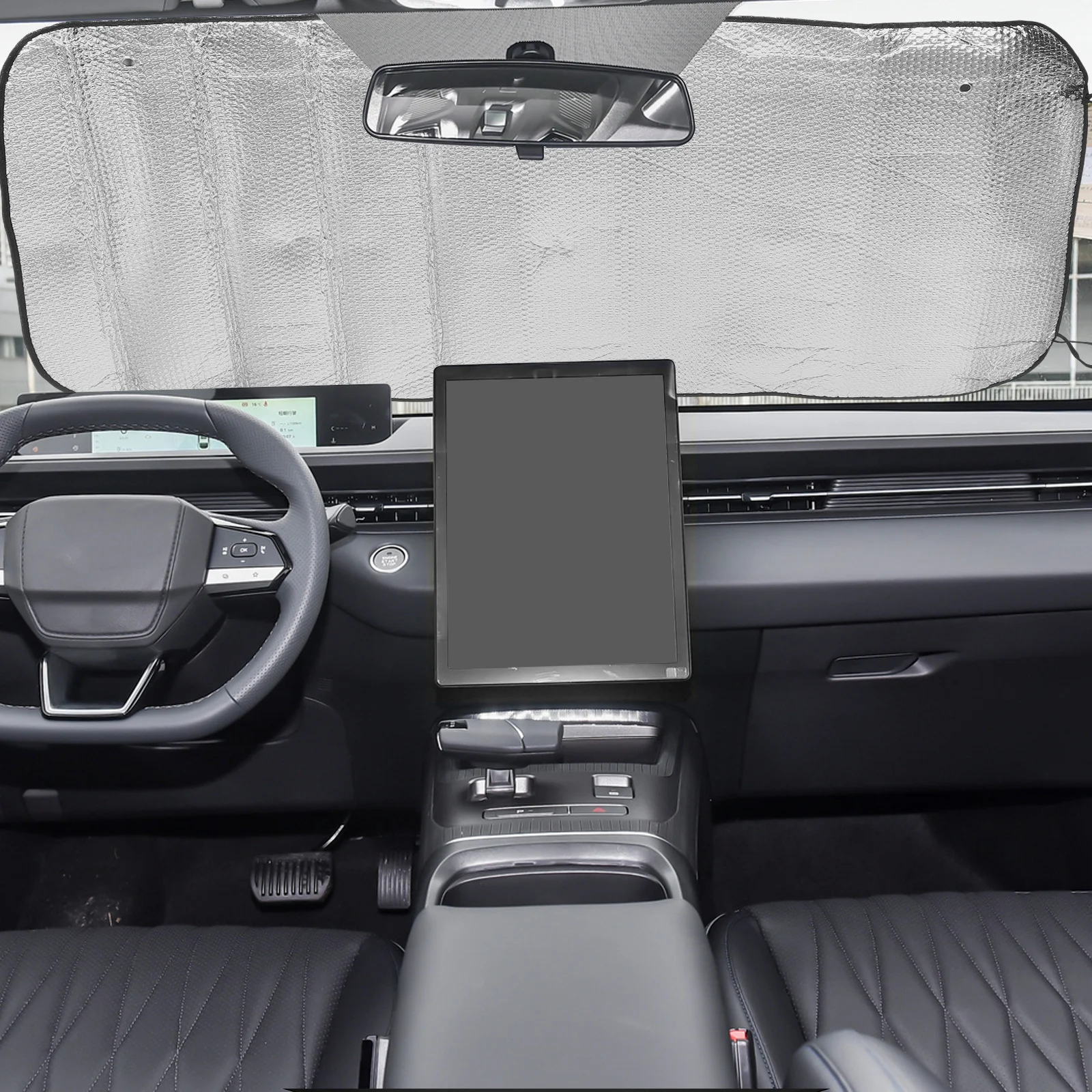 

Car Sunshade Solar Reflective Front Sun Shade 140x70cm Uv Protection Keep Car Interior Cool Driving