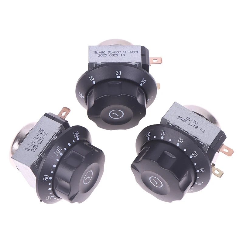 1Pc Warm Cabinet Disinfection Cabinet Oven Parts 60/90/120Min Microwave Oven Knob Timer Switch With Bell Mechanical Time Switch