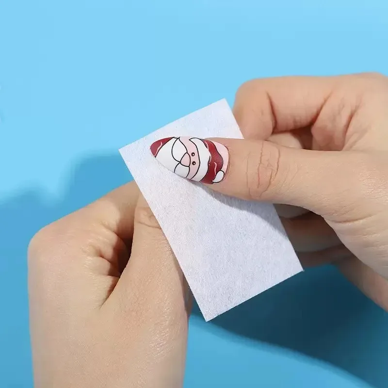 540 قطعة خالية من الوبر مزيل طلاء الأظافر مناديل القطن مناديل مانيكير الأنظف UV هلام إزالة طلاء الأظافر منصات أوراق أدوات التطهير #5