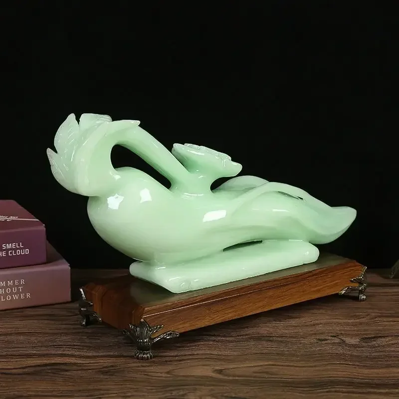 

Jade Ruyi Fortune Jade Decoration Home Living Room TV Wine Cabinet Feng Shui Decor High-end Luxury Pieces