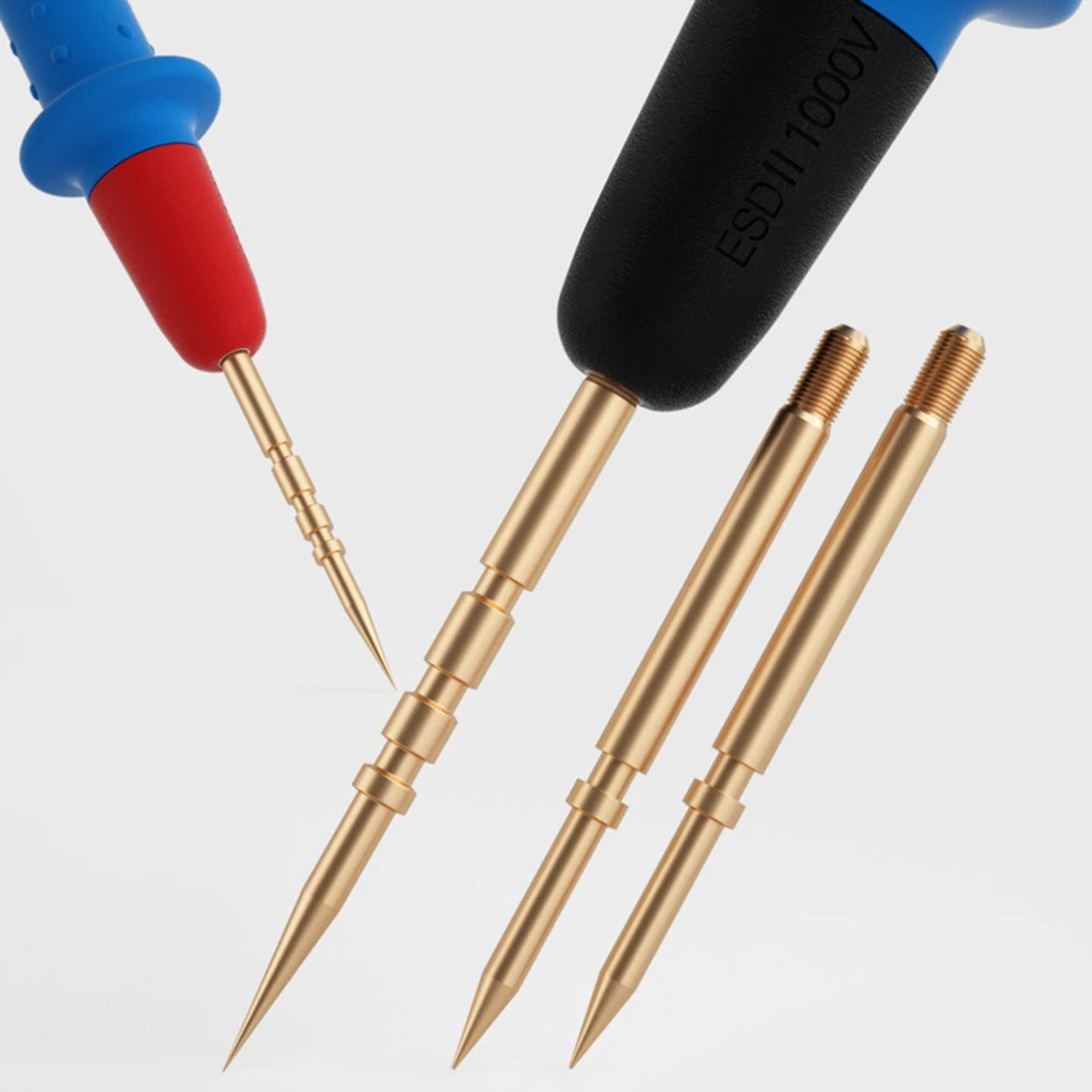 1 Pair Silicone Multimeter Test Probe Pen Soft Wire Leads For General Digital Meter Repair Tool Accessories Black Red