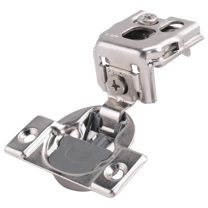 ABAH-20 Pack 1-1/4 Inch 3D Overlay Soft Close Concealed Hinges For Face Frame Door, Control Closing Speed,105° Open Angle