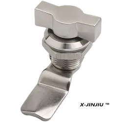 XJJ-714 Waterproof Strong Airfoil Handle Lock Instrument Cabinet Stainless Steel Lock Distribution Box Tool Lock Tongue Lock