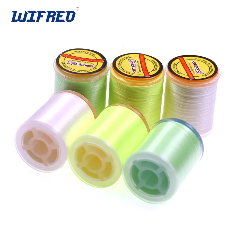 

Wifreo 1pc 150D Luminous Fly Tying Thread Floss for Jigging Hook Flies Ribbing Glow In Dark Shine Tying Thread White Green