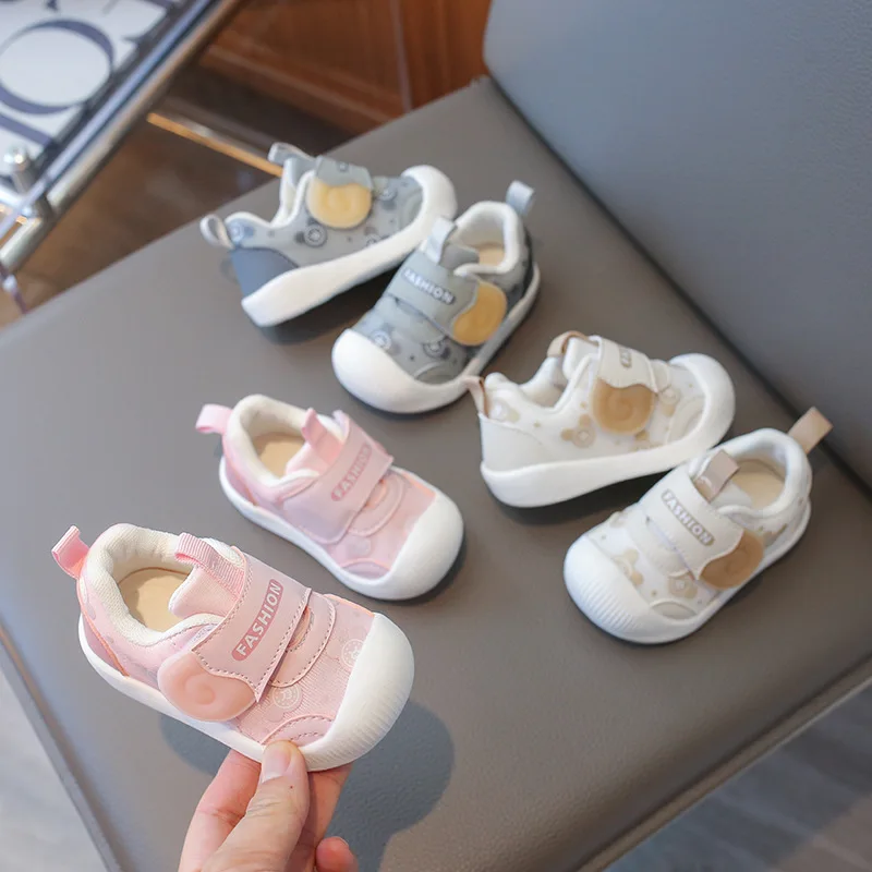 

2025 Spring Double Mesh Breathable Baby Shoes Soft soled Infant and Toddler Shoes Male Baby Anti slip Toddler Shoes