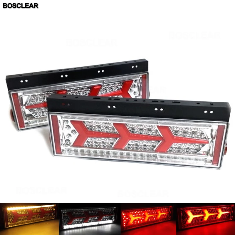 

For Japanese LED Truck Taillights Suzuki Mitsubishi FUSO VISION Nissan UD Hino Toyota Trailer Tail Lamps Brake Stop Turn Signal