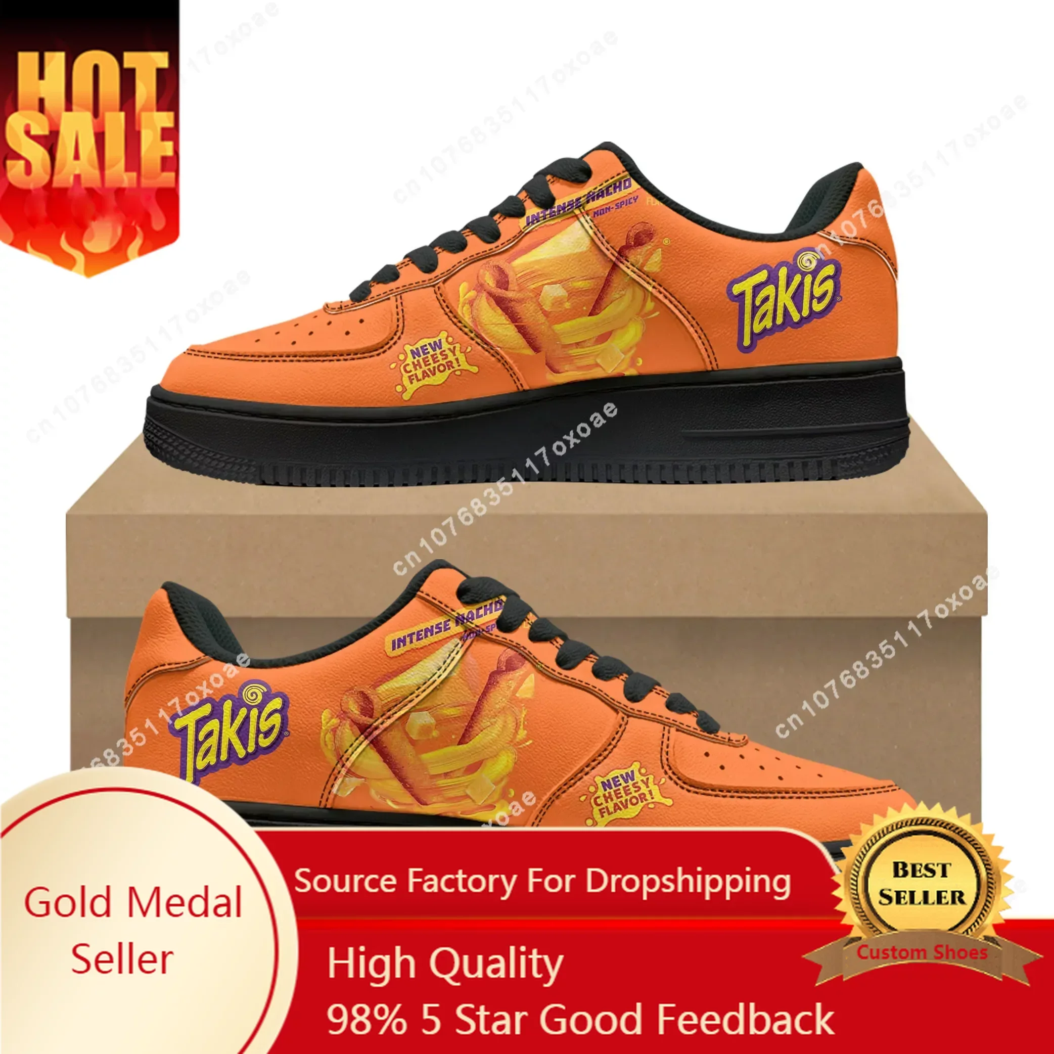 Funny Chips Takis Food Snack Shoes AF Basketball Mens Womens Sports High Quality Flats Force Sneakers Lace Up Mesh Custom Shoe