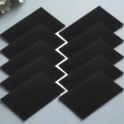 

10pcs Laser Engraved Aluminum Business Blank Metal Name Cards Diy Customization Smooth Lightweight Nameplate Making Cards