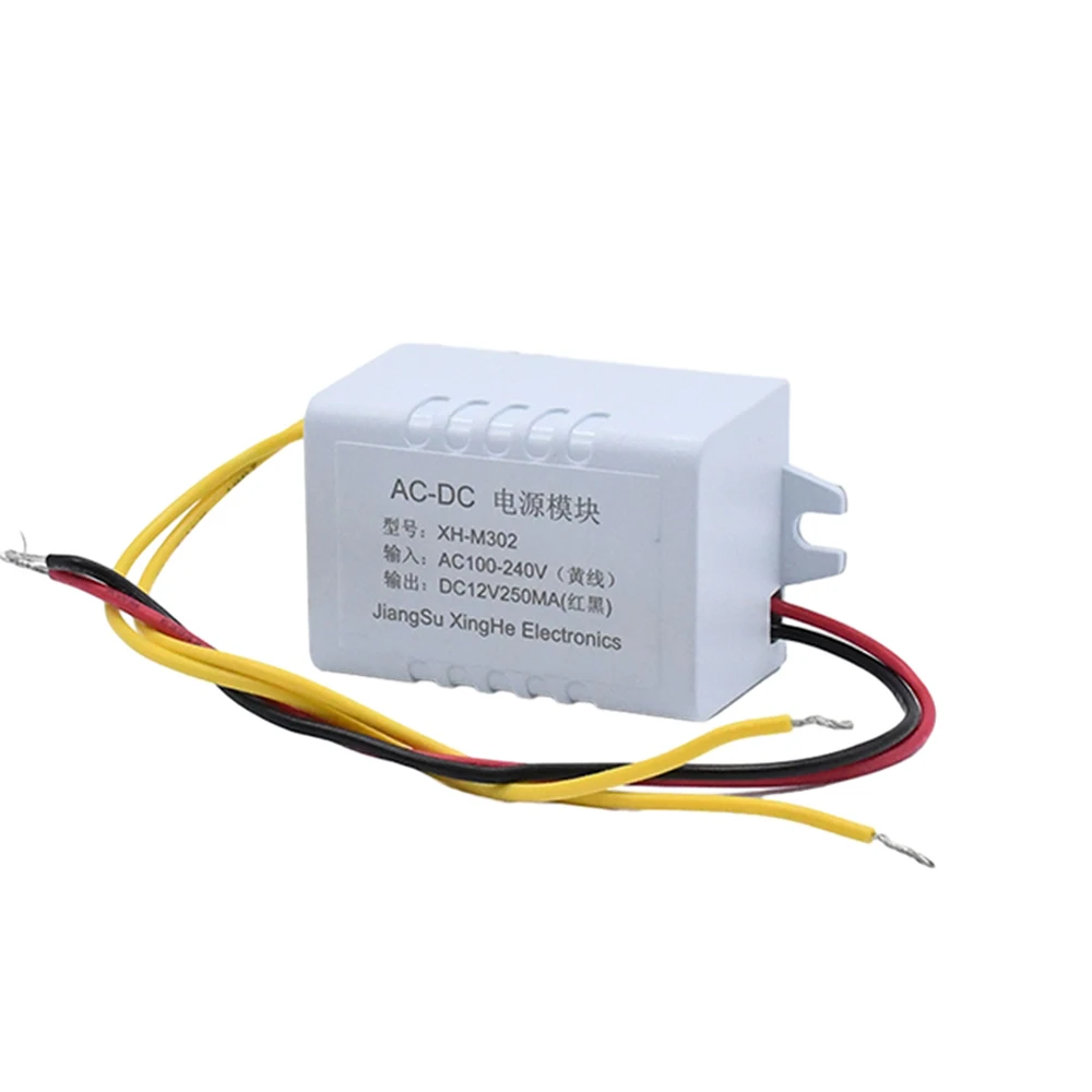 12V Power Adapter 250MA AC-DC Switching Power Supply Module Input AC100-240V to Output 12V 3W Switching Power Supply Board