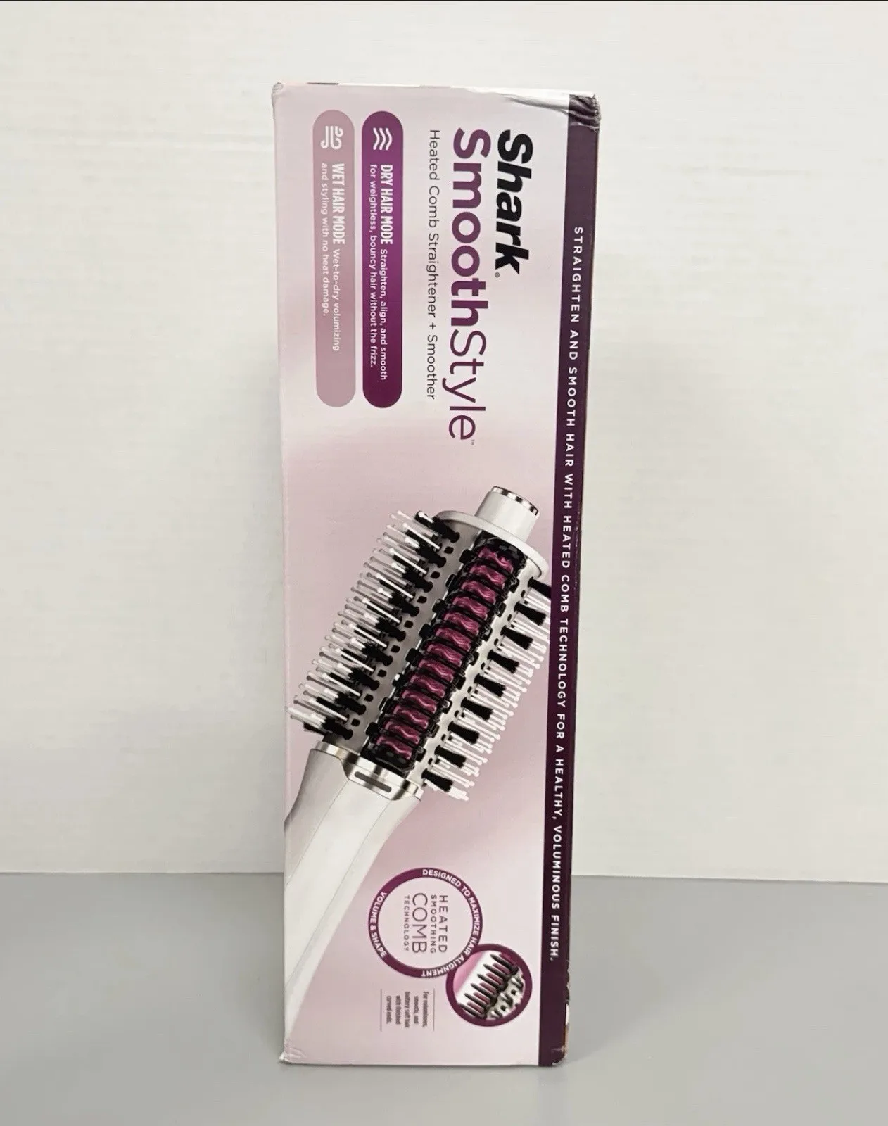 

Shark HT212 Smooth Style Heated Comb + Blow Dryer Brush Brand New Open Box