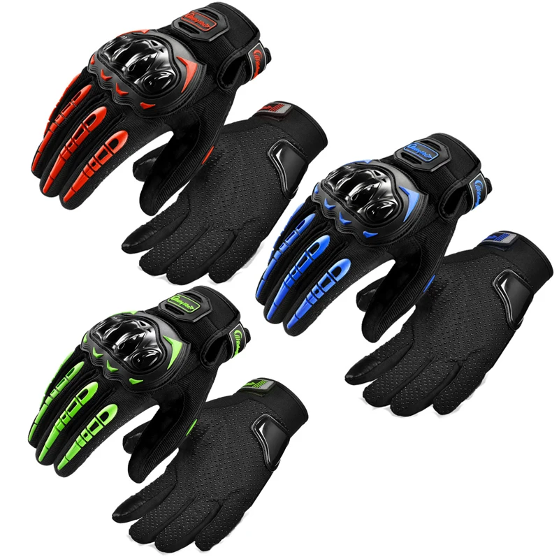 Motorcycle riding full finger touch screen gloves Anti-fall, anti-slip, breathable, four seasons preferred riding gloves