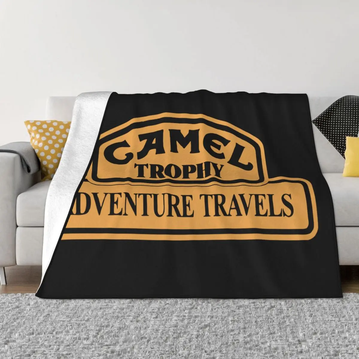 Camel Trophy Racing Knitted Blanket Fleece Lightweight Thin Throw Blanket for Home Couch Bedroom Quilt