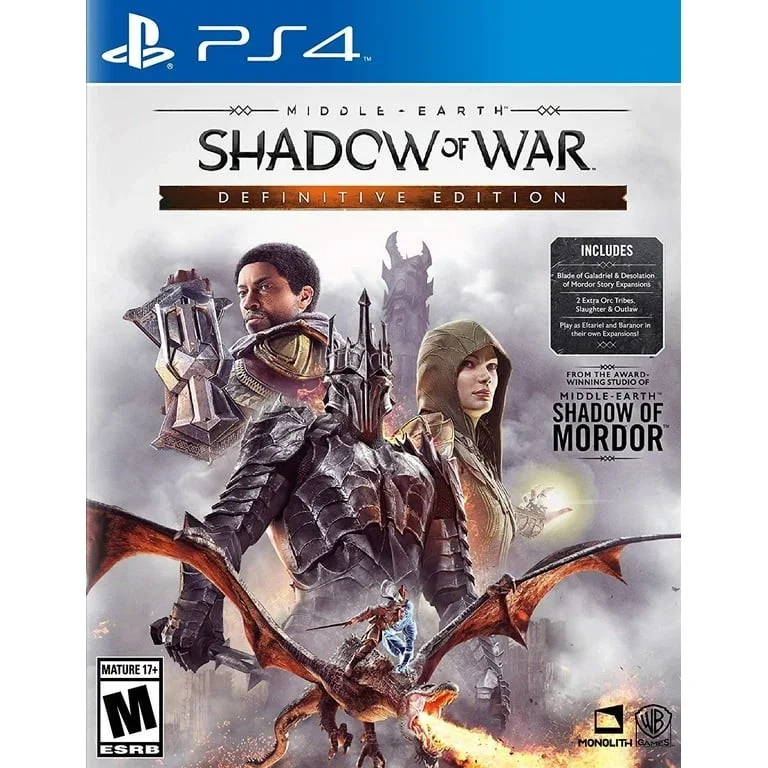Middle Earth Shadow of War Definitive Edition (Importacion USA) - Playstation 4 - Nuevo Precintado