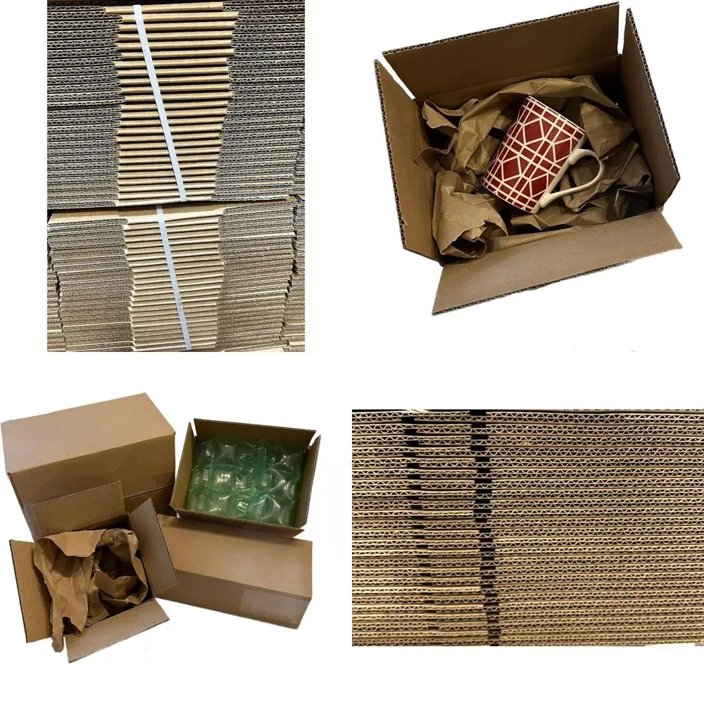 

4x4x4 Inch Cardboard Shipping Boxes for Mailing and Packaging