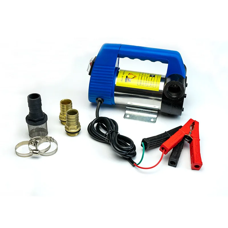 12V DC electric oil pump portable diesel pump forward and reverse high power 24V self-priming oil pump