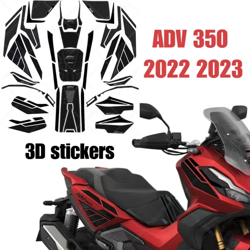 

Motorcycle Waterproof Anti-skid stickers Rubber Sticker Fuel Tank Pad Super Strong Adhesion For Adv 350 Adv350 2022 2023